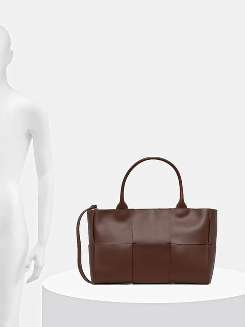 Answear.LAB torebka skórzana kolor bordowy