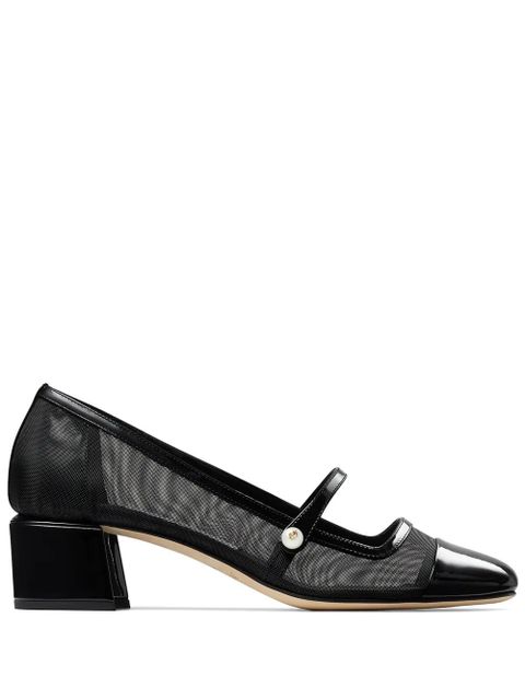 Jimmy Choo Elisa 45 leather pumps - Black - zdjęcie produktu nr 1