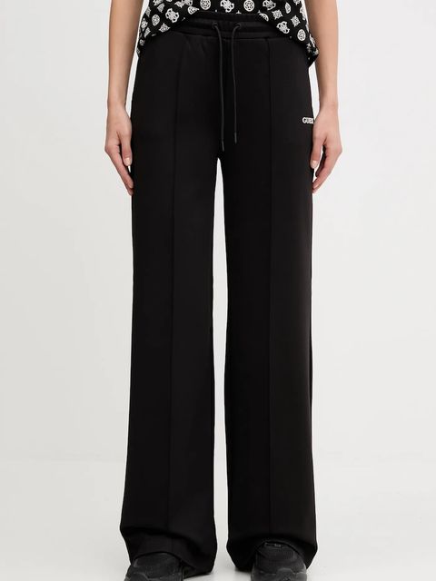 Guess spodnie dresowe CARMEN damskie kolor czarny gładkie V5YB03 KCX22 - zdjęcie produktu nr 1