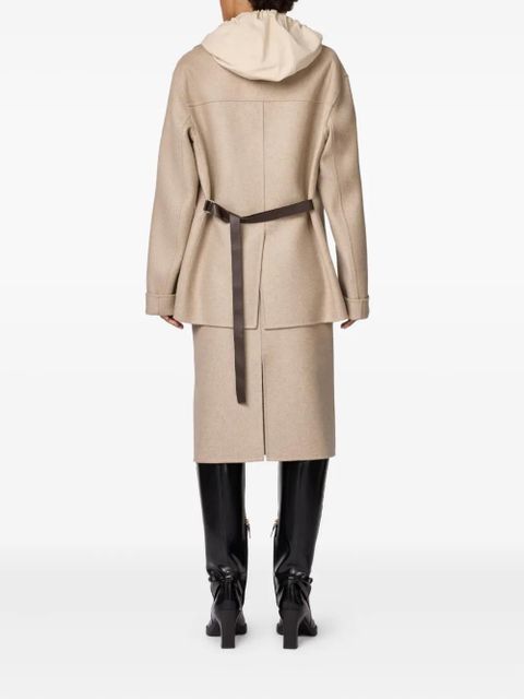 Tod's hooded trimmed jacket - Neutrals