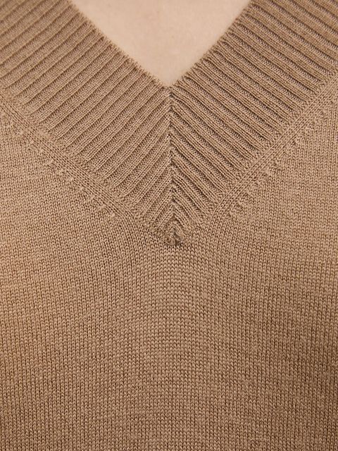 Weekend Max Mara sweter wełniany FIOCCHI damski kolor brązowy lekki 2525366042600