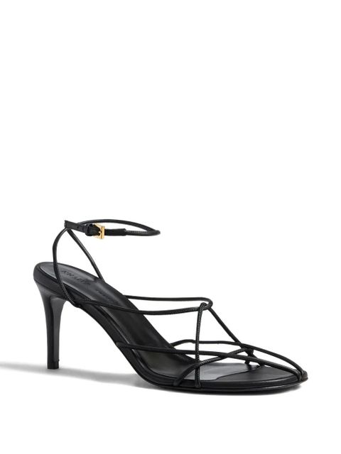KHAITE 75mm Loulou leather sandals - Black - zdjęcie produktu nr 2