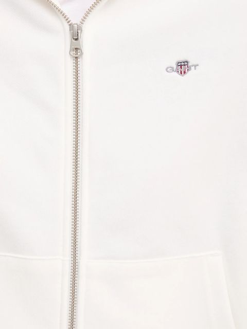 Gant bluza damska kolor biały z kapturem gładka 4201412