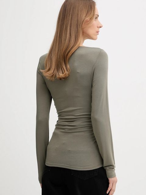 United Colors of Benetton longsleeve kolor zielony 37UKD10BA