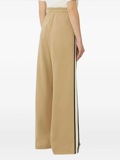 Weekend Max Mara side-stripe drawstring-waistband trousers - Brown
