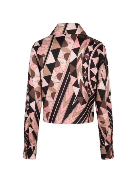 PUCCI geometric-print silk shirt - Pink - zdjęcie produktu nr 2