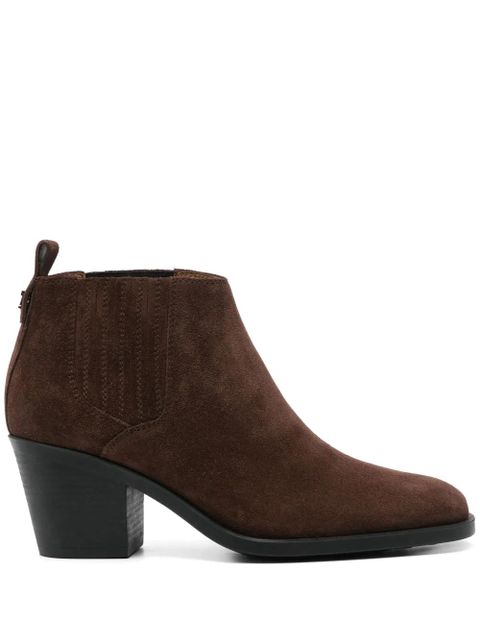Tod's 65mm suede ankle boots - Brown - zdjęcie produktu nr 1