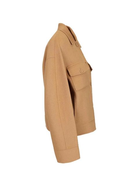 Max Mara boxy-fit button-up jacket - Neutrals
