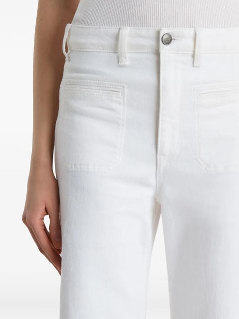 KHAITE wide-leg denim jeans - White