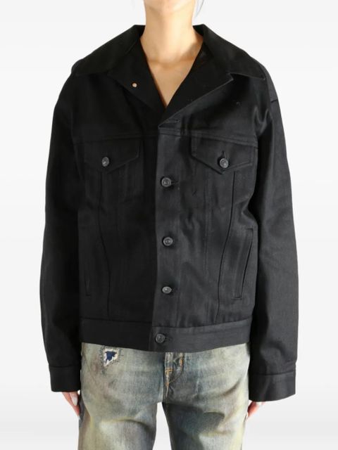 Balenciaga button-fastening denim jacket - Black - zdjęcie produktu nr 2