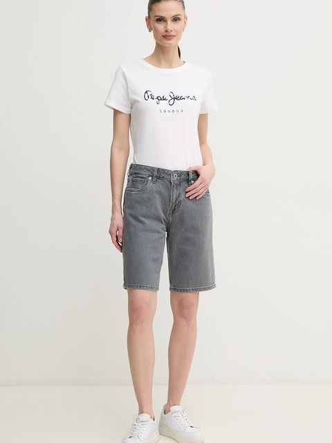 Pepe Jeans szorty jeansowe BERMUDA SHORT HW - zdjęcie produktu nr 2