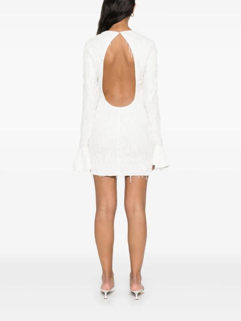 ROTATE BIRGER CHRISTENSEN open-back mini dress - White