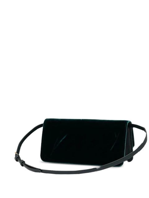 Victoria Beckham velvet clutch bag - Green - zdjęcie produktu nr 2