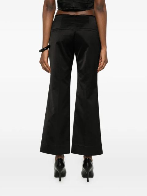 TOTEME kick flare trousers - Black