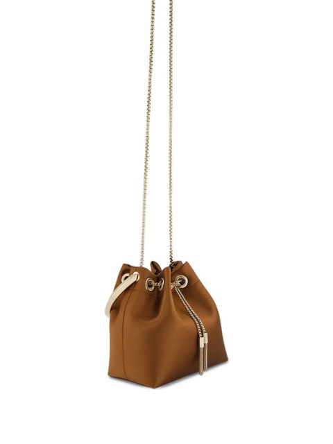 Jimmy Choo Bon Bon metal-handle bucket bag - Brown - zdjęcie produktu nr 1