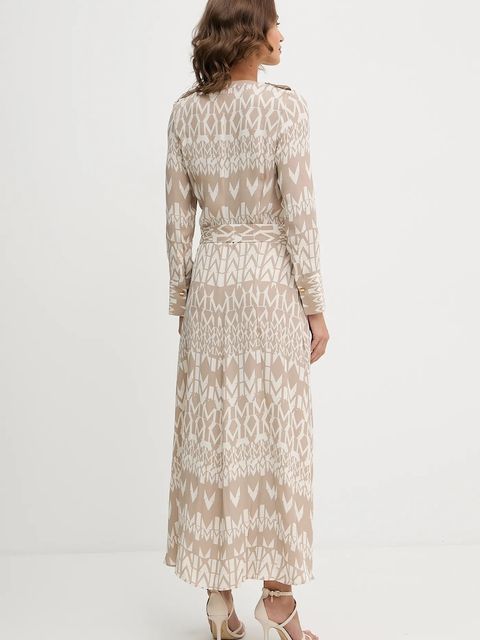 Marciano by Guess sukienka BRITNEY kolor beżowy maxi rozkloszowana 5YGK47 7352A - zdjęcie produktu nr 2