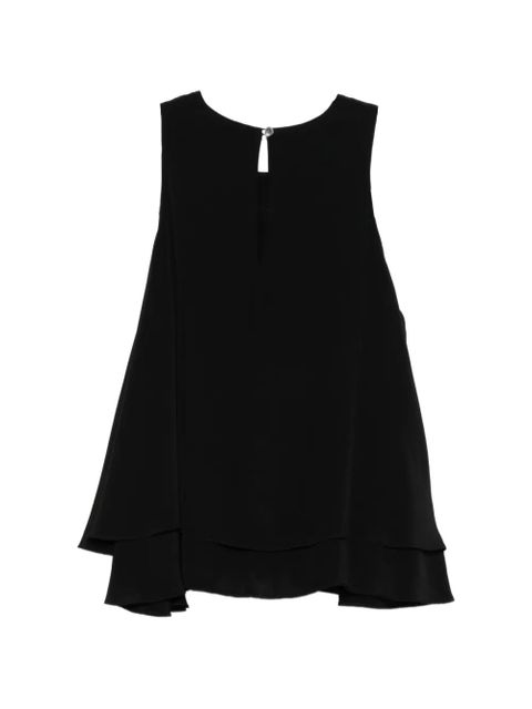 AMI Paris ruffled sleeveless top - Black - zdjęcie produktu nr 2