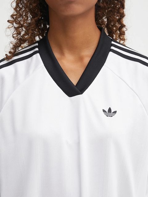 adidas Originals sukienka Jacquard Dress kolor biały mini oversize KB8153