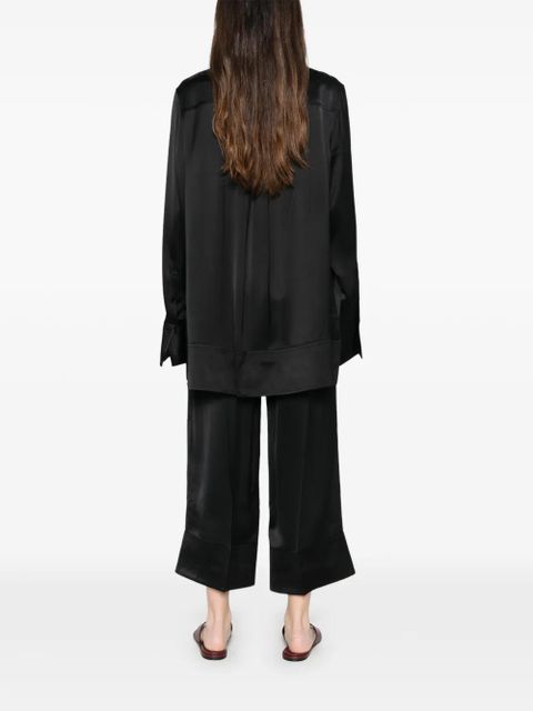 TOTEME soft tuxedo shirt - Black