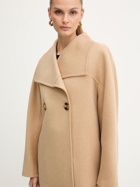 Armani Exchange płaszcz z dodatkiem wełny