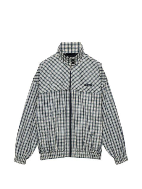 Prada checked collar blouson jacket - Neutrals - zdjęcie produktu nr 1