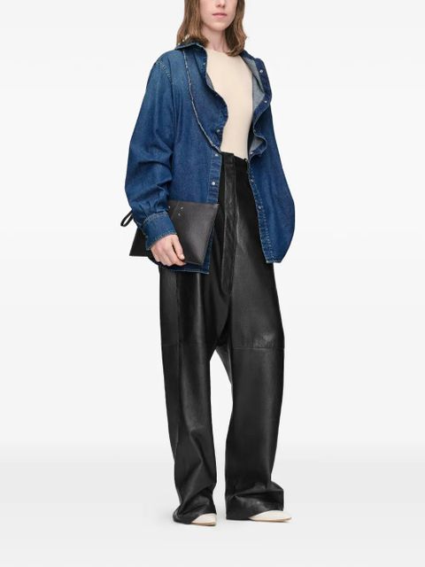 Maison Margiela Folded Collar Denim Shirt - Blue - zdjęcie produktu nr 2