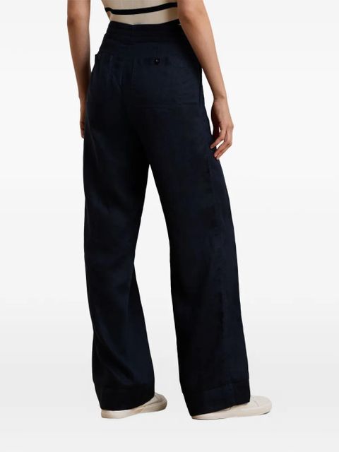 Lauren Ralph Lauren drawstring linen trousers - Blue