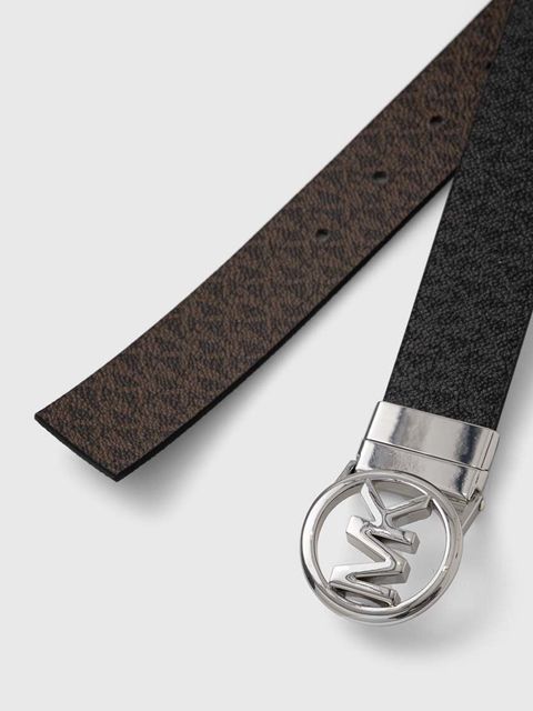 MICHAEL Michael Kors pasek dwustronny damski kolor czarny - zdjęcie produktu nr 2