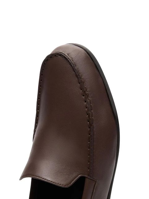 LouLou de Saison Boros nappa leather loafers - Brown