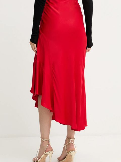 Twinset spódnica kolor czerwony midi prosta 252LI2TCC
