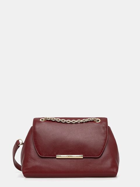 Furla torebka skórzana Nadia kolor bordowy WB01817 BX2269 0053S - zdjęcie produktu nr 1