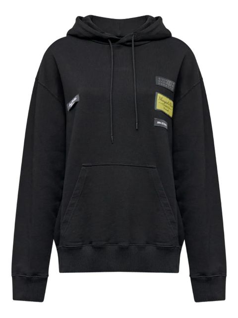 MM6 Maison Margiela patch hooded hoodie - Black - zdjęcie produktu nr 1