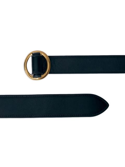 Saint Laurent buckle leather belt - Black
