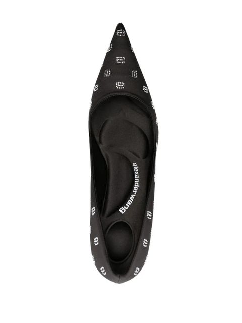 Alexander Wang monogram-embellished pumps - Black