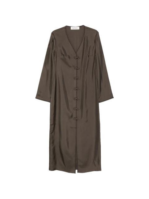 Róhe frog button midi dress - Green - zdjęcie produktu nr 1