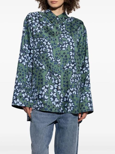 Lanvin printed shirt - Green