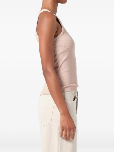 AGOLDE Rayne ribbed tank top - Neutrals