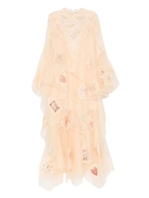 ZIMMERMANN lace ruffled dress - Neutrals - zdjęcie produktu nr 1
