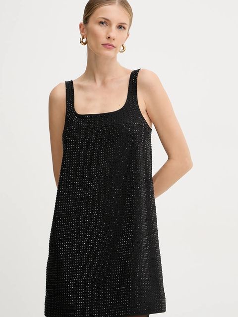 Pinko sukienka kolor czarny mini prosta 105927 A287