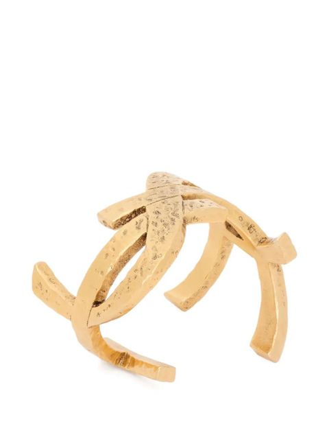 Saint Laurent Cassandre open cuff bracelet - Gold - zdjęcie produktu nr 1