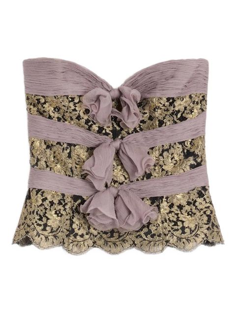 Valentino Garavani chiffon top - Grey - zdjęcie produktu nr 1