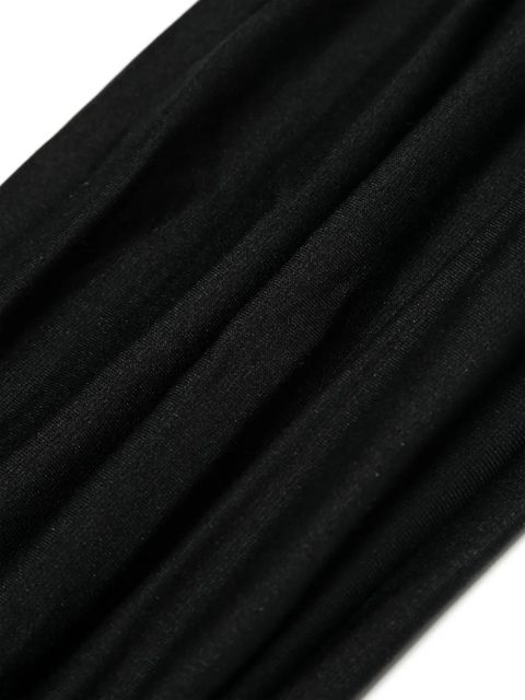 The Attico rubberised-logo bikini - Black