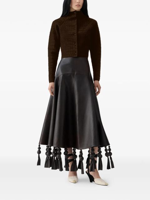 Jacquemus buttoned textured cardigan - Brown - zdjęcie produktu nr 2