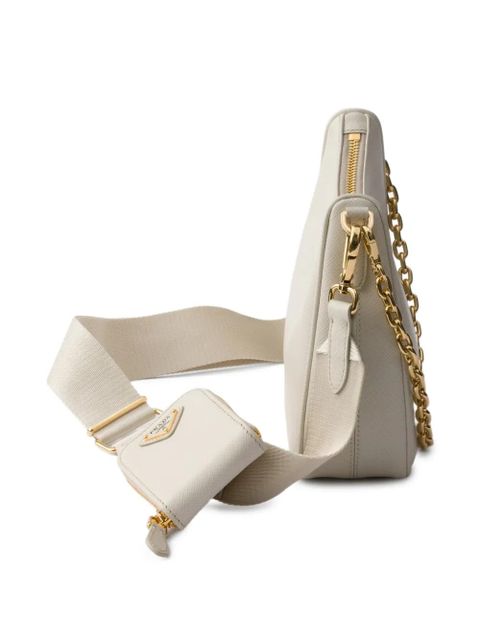 Prada Re-Edition 2005 leather shoulder bag - Neutrals