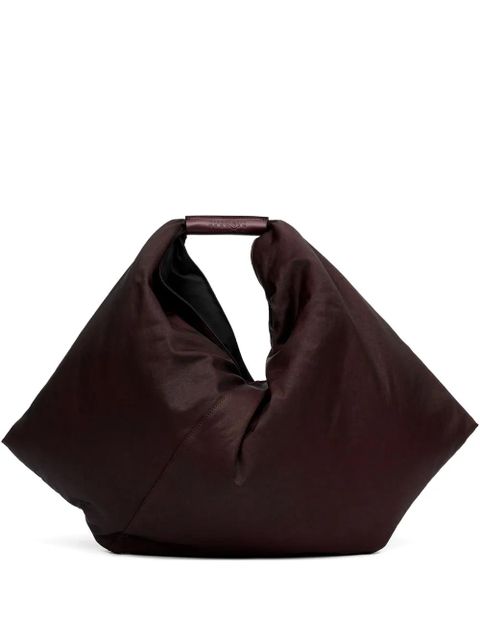 MM6 Maison Margiela Japanese leather tote bag - Brown - zdjęcie produktu nr 1