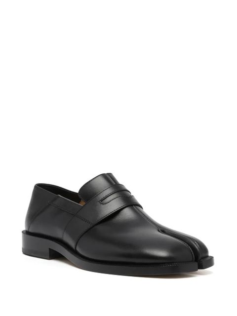 Maison Margiela Tabi leather loafers - Black