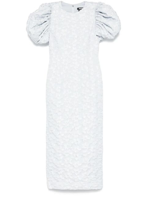 ROTATE BIRGER CHRISTENSEN jacquard puffy midi dress - Blue - zdjęcie produktu nr 1