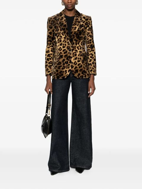 Ba&Sh leopard single-breasted jacket - Brown - zdjęcie produktu nr 2