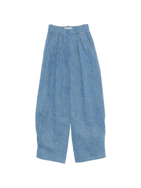 Rowen Rose high-waist carrot jeans - Blue - zdjęcie produktu nr 1