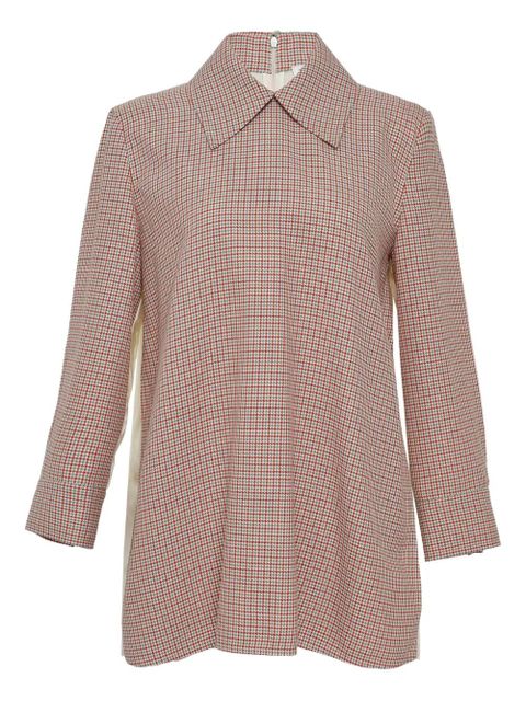 Jil Sander College checked top - Red - zdjęcie produktu nr 1